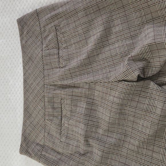 COUNTERPARTS BROWN PLAID WOMENS DRESS PANTS SIZE 8 - Picture 9 of 9